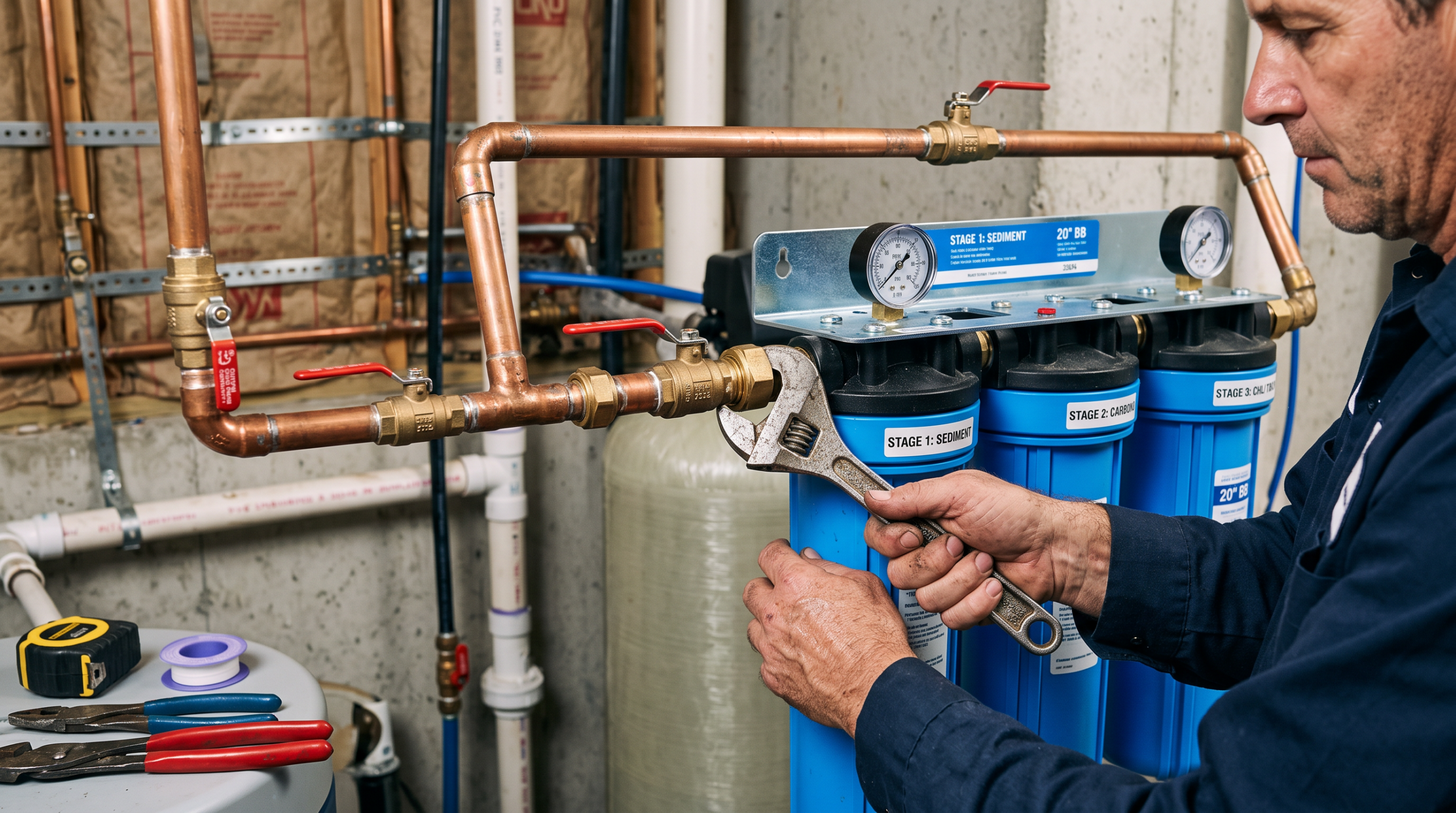 image-of-plumber-fixing-pipes-of-home-filtration-system